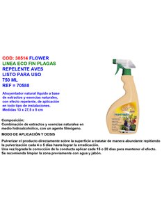 Repellente per Uccelli Flower Finstock 750 ml Pronto all'Uso