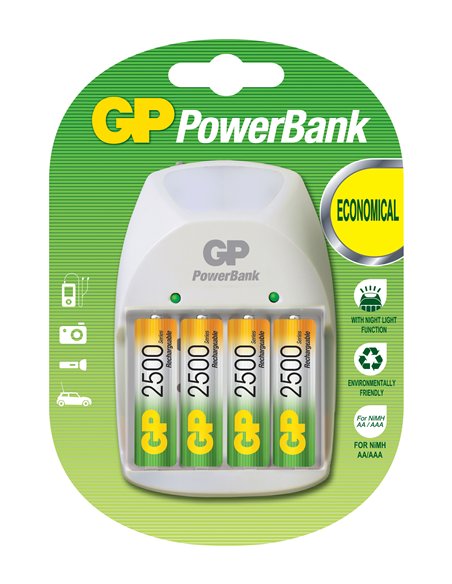 GP AA/AAA/9V Batterieladegerät Powerbank PB11GS250