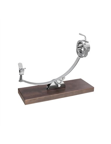 Rotating Ham Holder in Mahogany Wood