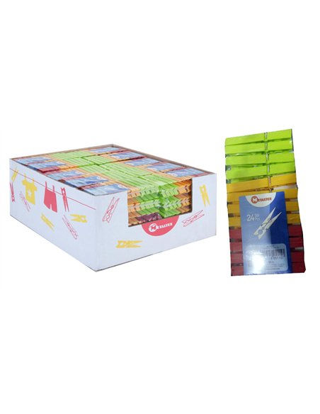 Paquet de 24 pinces en plastique Metaltel