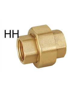 Accessorio in ottone con filettatura F/340 - Unione 3 pezzi