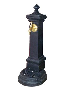 Fuente de jardín de bambú con grifo de latón