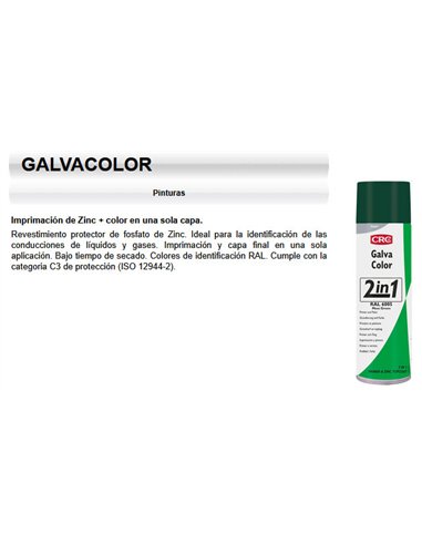 Imprimación anticorrosión verde en spray 500 ml