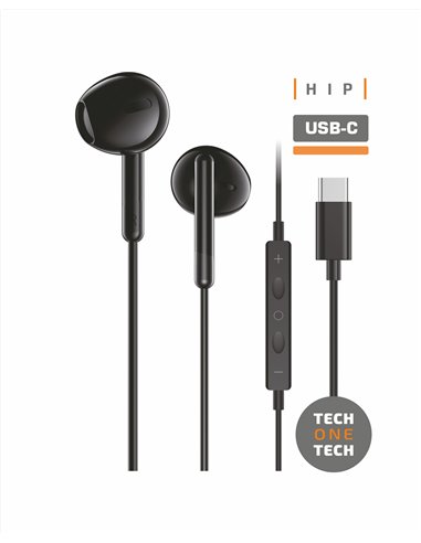 Fones de ouvido com microfone USB-C ergonômicos para dispositivos