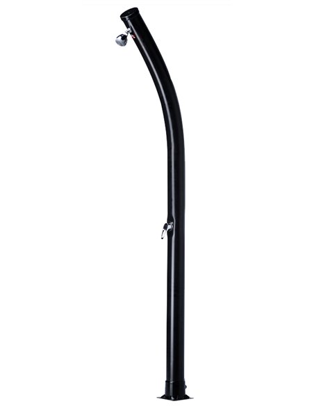 Douche Solaire Courbée 2m 20L en Acier Inoxydable et PVC