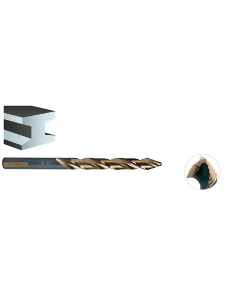 HSS-CO5% StepCut Metallbohrer 6 mm mit Etui