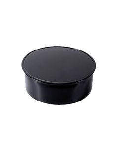 Stufa collettore vitrificato nero a 150 mm