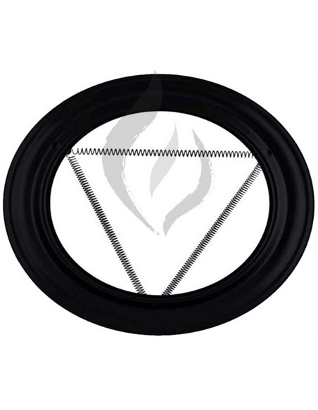Plafon aquecedor vitrificado preto 120mm