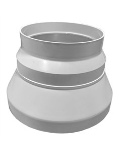 PVC White Reducer 150-120/100 Coupling for Range Hoods