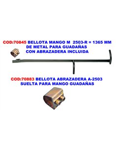 Mango de guía Bellota 2503-R de acero 1400mm con abrazadera