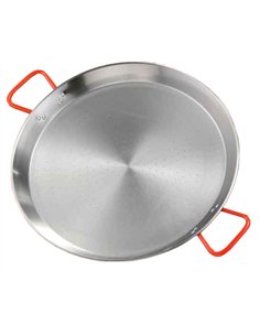 Poêle en acier poli 55 cm - 16 portions