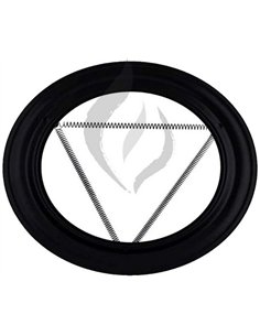 Black vitrified ceiling heater 100mm