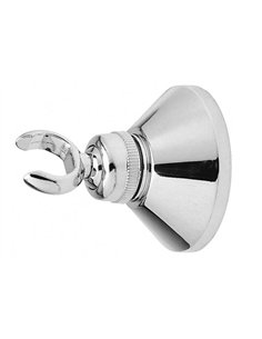 brass chrome shower head support with elbow