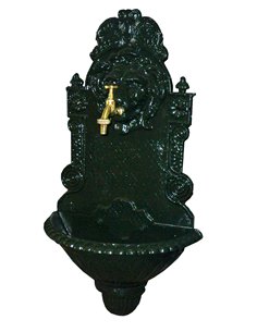 Fuente de jardín de bambú con grifo de latón
