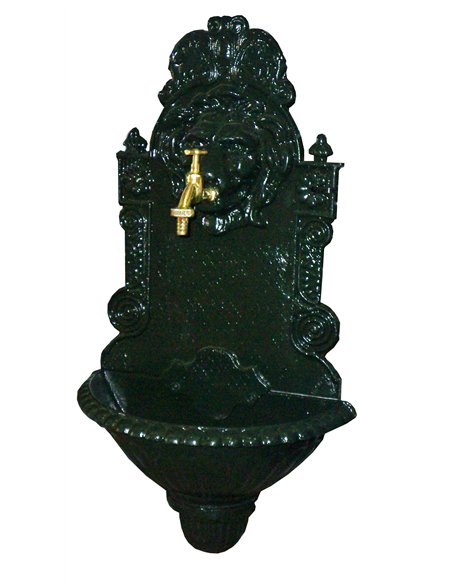 Fuente de jardín de bambú con grifo de latón