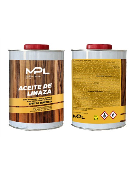 Olio di lino rustico 750 ml per legno