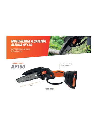 21V 2Ah Cordless Chainsaw with Case and 2 Batteries