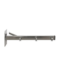 Tendedero de pared de acero inoxidable con 3 poleas 460 mm