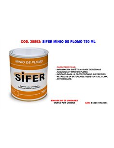 Sifer Bleiminium 750 ml - Hochwertige Technische Farbe