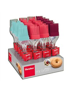 Pincel de Silicona Metatex 22.5 cm con Mango Translúcido