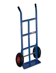 Warehouse Trolley with Blue Pneumatic Wheel