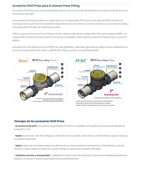 Codo Igual Metal RF/U 90° de 20mm Duo Press