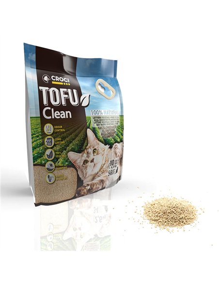Sable pour Chats Tofu Clean 10L - 4,5kg