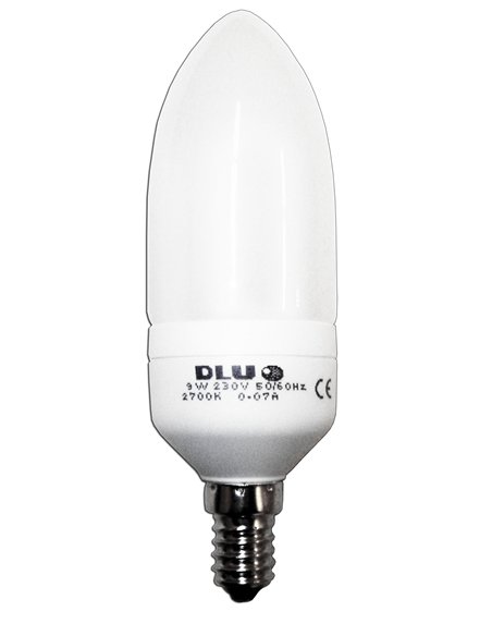 Lámpara eléctrica mini vela E14 230V 7W cálida