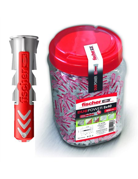 Fischer DuoPower 10x50 Dübelbox - 200 Stück