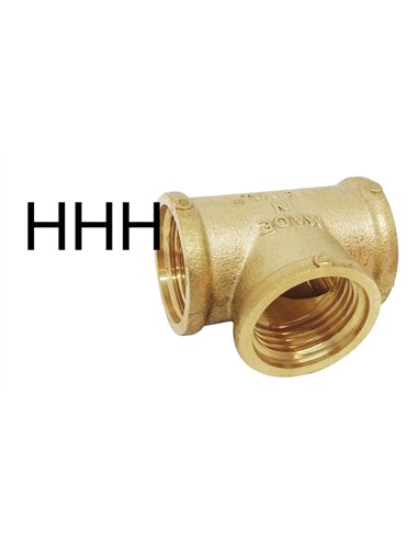 Conector de latão para tubos de aço rosca fêmea 1/2"