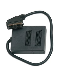 Multimedia Eurostecker Simon Finstock 21 Pins mit 2 Steckdosen