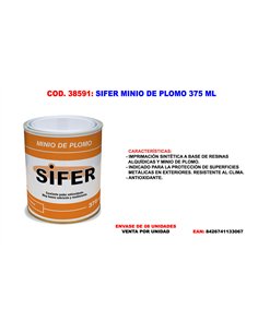 Sifer Minio de Plomo 375 ml - Pintura de alta calidad