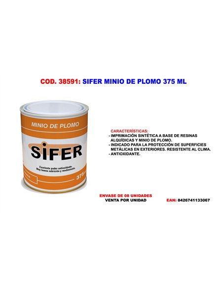 Sifer Mini mit Blei 375 ml - Hochwertige Farbe