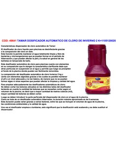 Automatic Pool Winterizing Dosage System Tamar 2 Kg