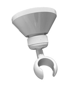 ABS white shower head holder with elbow