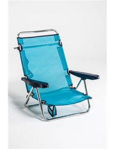 Sedia/Letto Fibraline in Alluminio con Maniglia