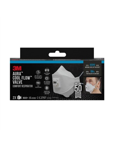 3M FFP2-Maske mit Ventil für Atemschutz