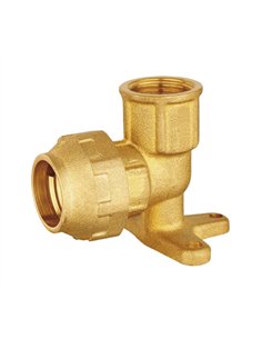 Brass accessory for 32-1 plate elbow for polyethylene