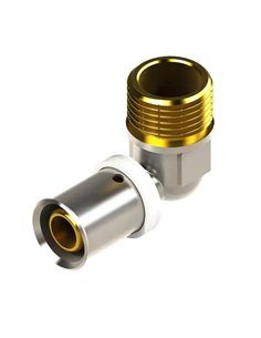 Coude Mâle Duo Press Métal 20-1/2"