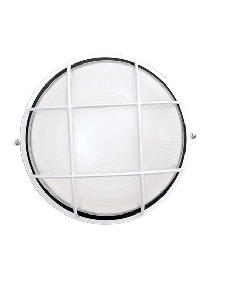 Lampada SIMON Serie Lux Apliq Redon IP-54 Bianco 100 W