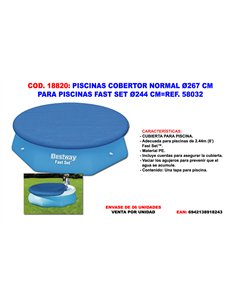 Couverture pour piscine Fast Set 280 cm