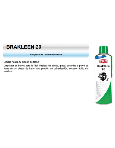 CRC Brakleen 20 Bremsenreiniger Spray 500 ml