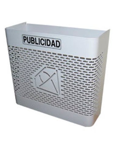 Large White Horizontal Advertising Basket 330x300x130 mm