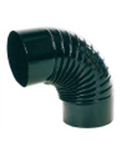 Vitrified black elbow stove 850° wavy 90° of 120