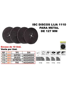 IBC FINSTOCK 127mm Metal Sanding Discs - 5 Pack