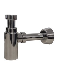 Sifón de plástico cromo redondo 1 1/4-32 T-310R