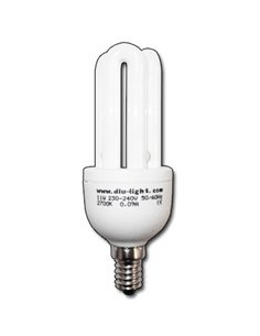 Lámpara eléctrica 3U/T3 230V E14 corta 8W