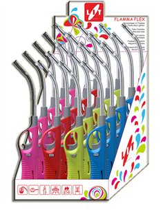 LIT Refillable Flame Lighter. Flamma Flexible 24 Units.