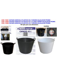 Cesto agricolo in plastica 42L grigio chiaro crema