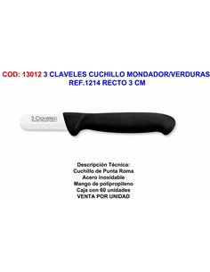 Coltello pelapatate 3 Claveles dritto 3 cm per verdure